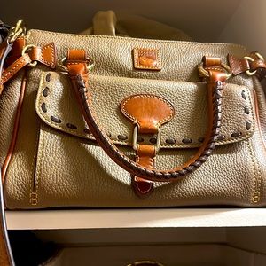 Vintage Dooney & Bourke Florentine Tassel Handbag Satchel in Brown Leather…